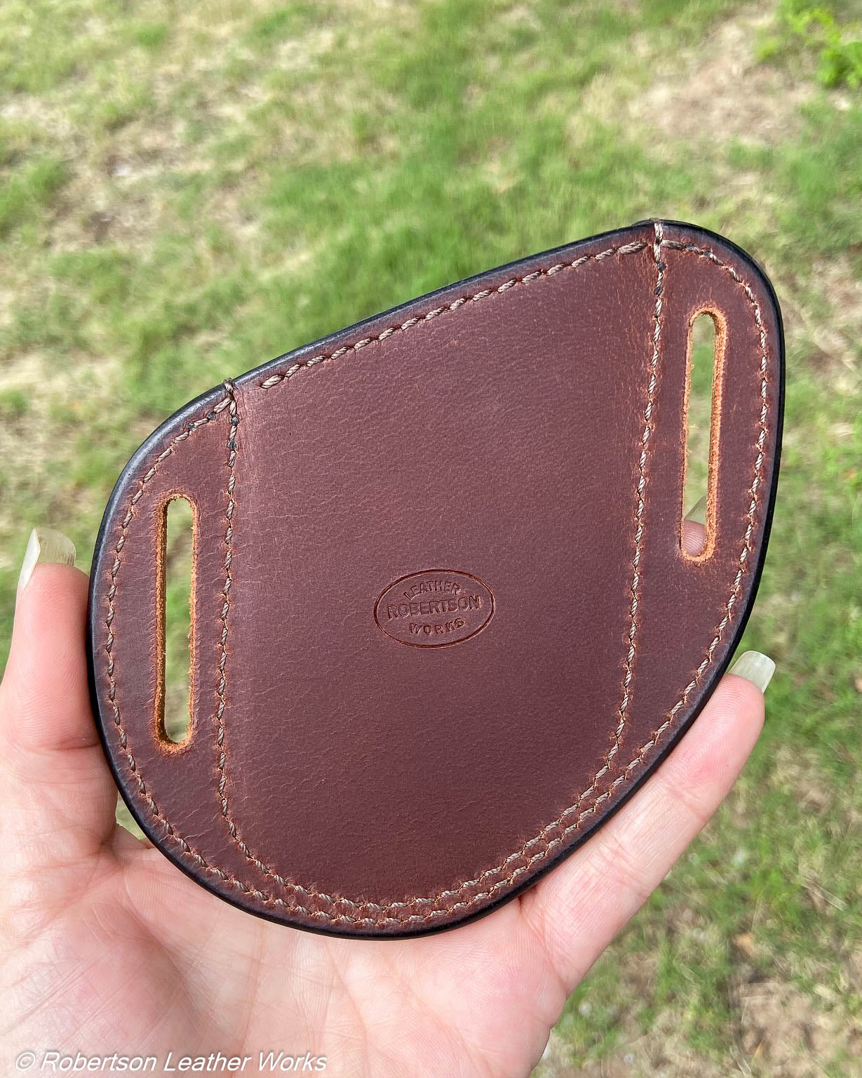 Folder Holster - Wide - in Vintage Peat Elephant & Water Buffalo