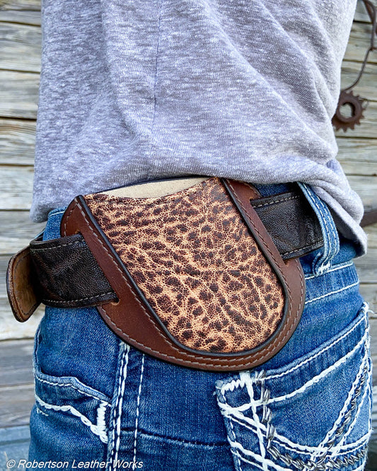 Folder Holster - Wide - in Vintage Peat Elephant & Water Buffalo