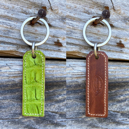 Exotic Leather Key Chain/ Fob