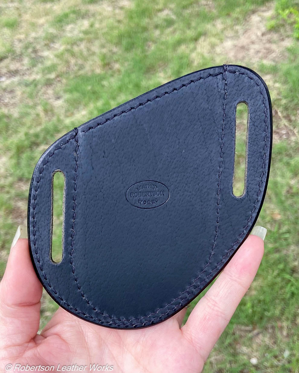 Folder Holster - Wide - in Green Elaphe Snake & Water Buffalo