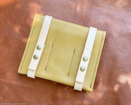 6-Knife Case in Buckskin Leather