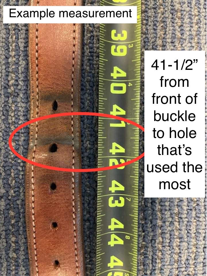 Light Brown Veg Tan Leather Belt, Brown Stitching