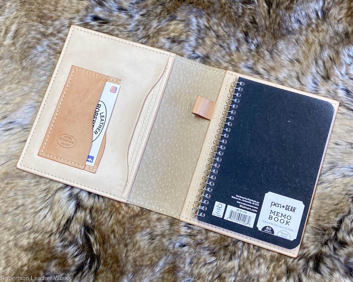 Natural Veg Tan Memo Notebook Cover