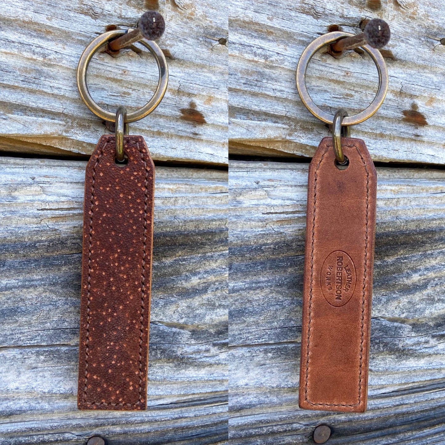 Exotic Leather Key Chain/ Fob