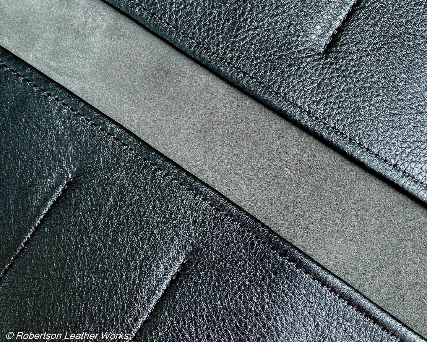 10-Knife Case in Black Ikon Leather