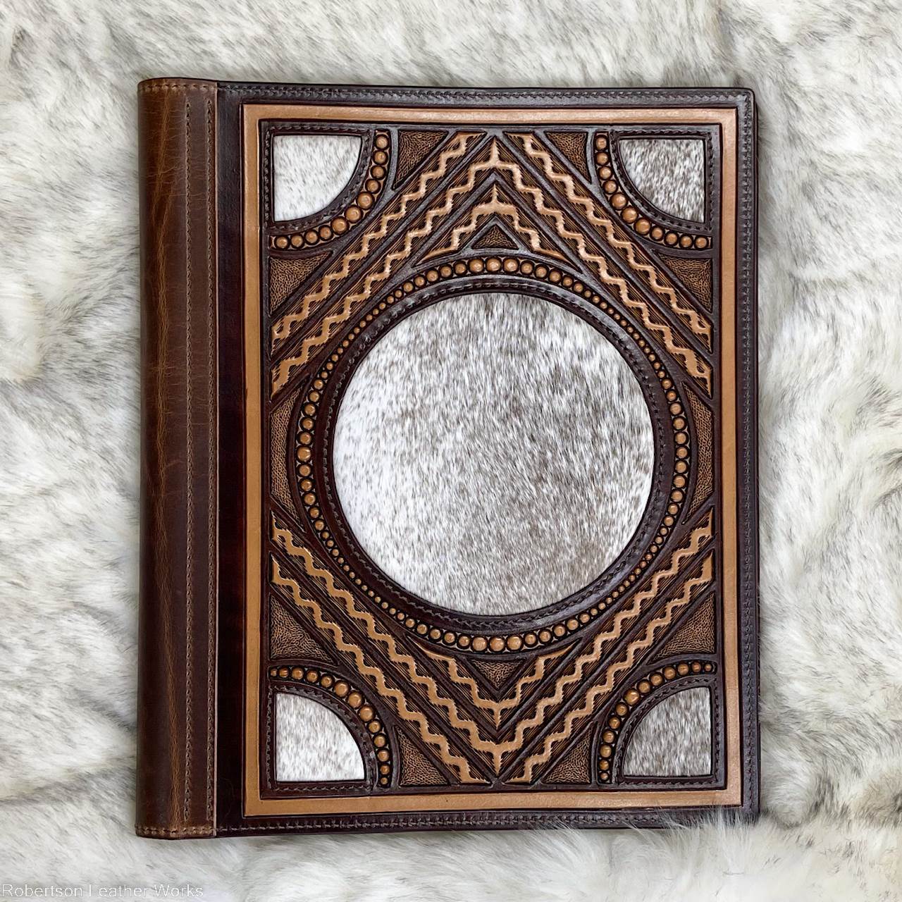 Tooled Cowhide Legal Pad Cover