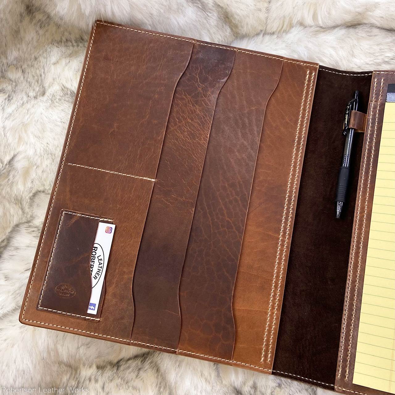 Legal Pad Cover in Antique Tan Water Buffalo