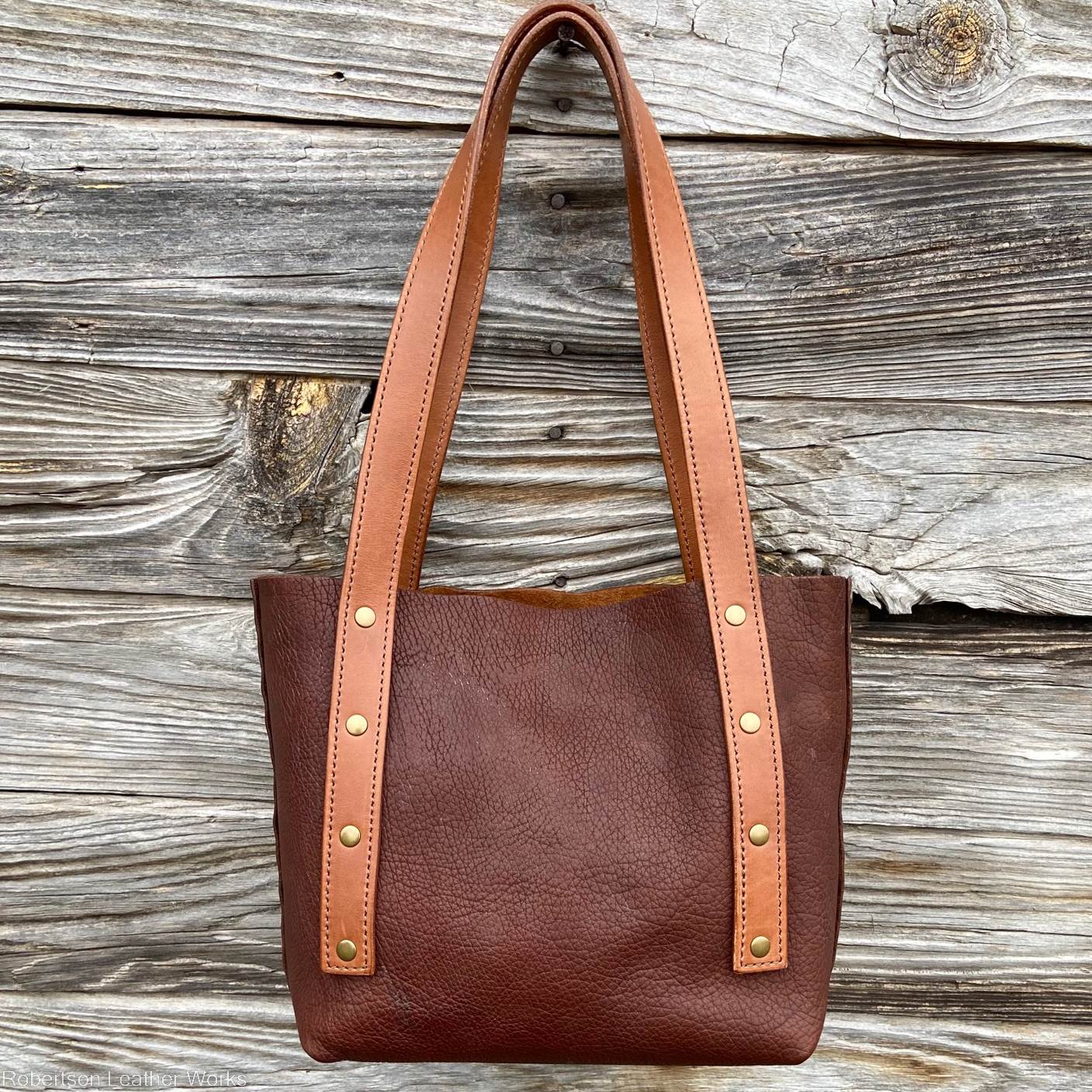 The Mini Quincy Tote in American Bison Leather