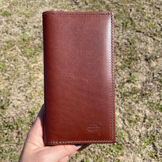 Tall Wallet in English Chestnut